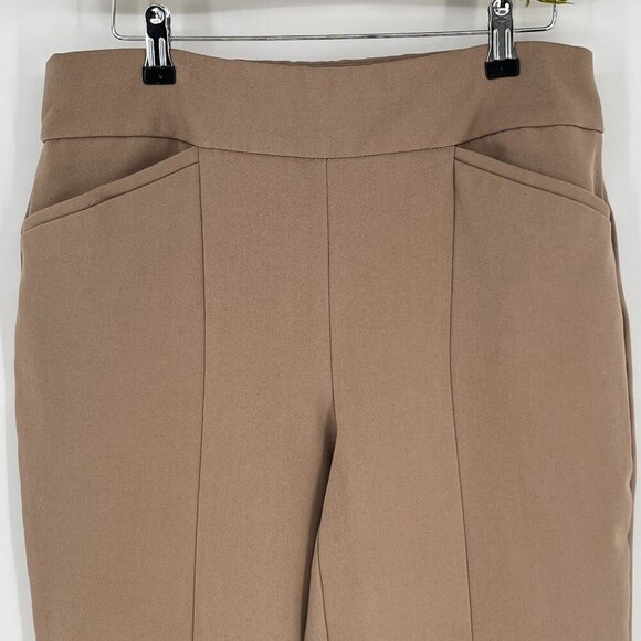 Chicos So Slimming Pants Black Label Size 1 Regular Tan M/8 - Picture 2 of 6